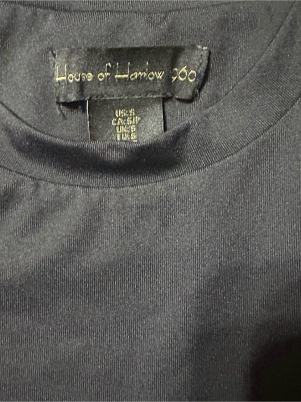 House of Harlow 1960 Black Crewneck bodysuit